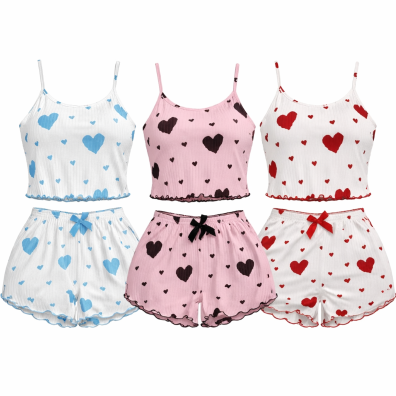 Valentine's Day Heart Pajama Set
