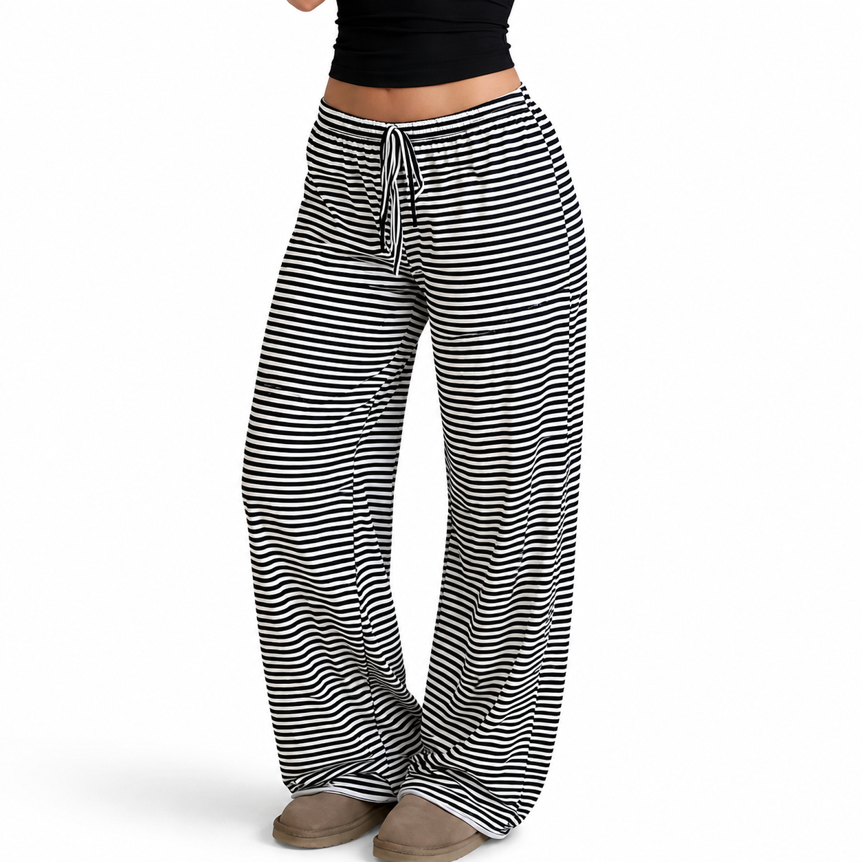 Cozy Striped Leggings