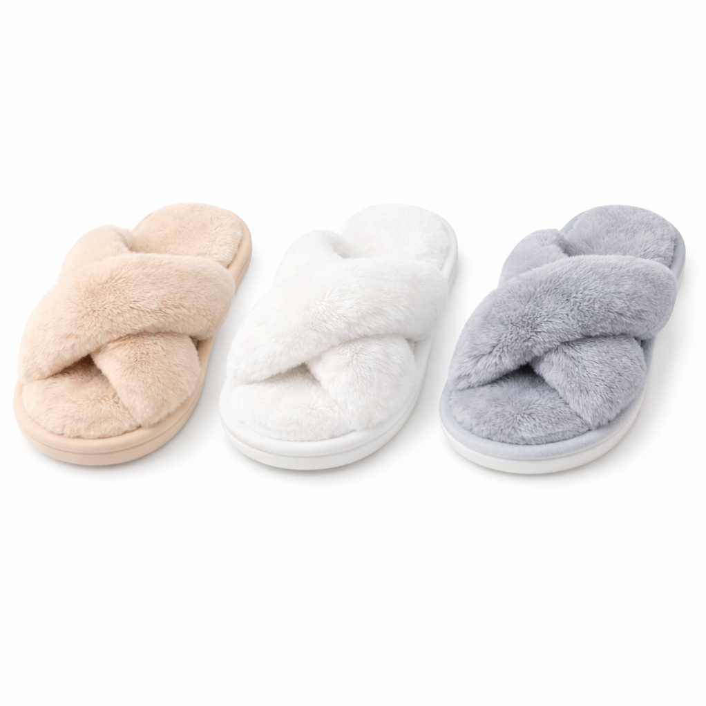 CozyCross™ Fuzzy Slippers