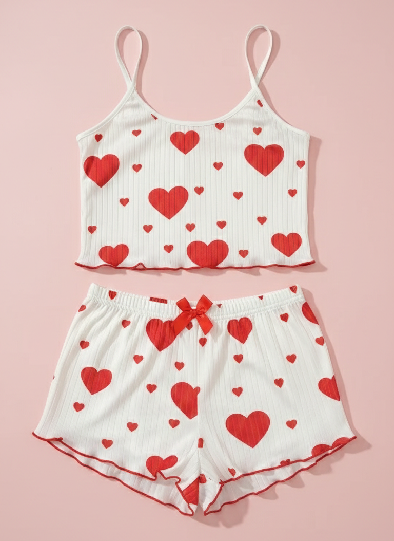 Valentine's Day Heart Pajama Set