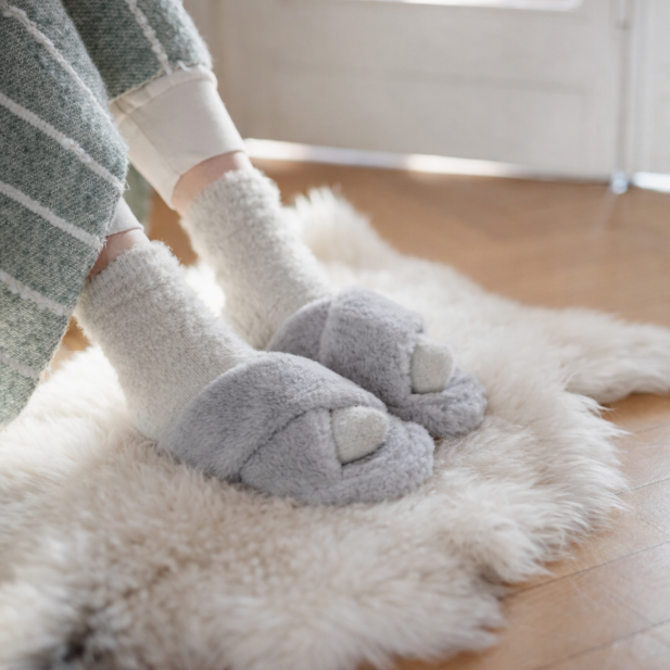 CozyCross™ Fuzzy Slippers