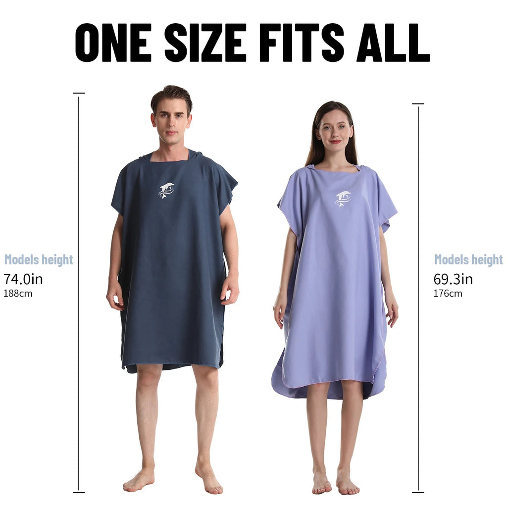 Dolphin Print Poncho