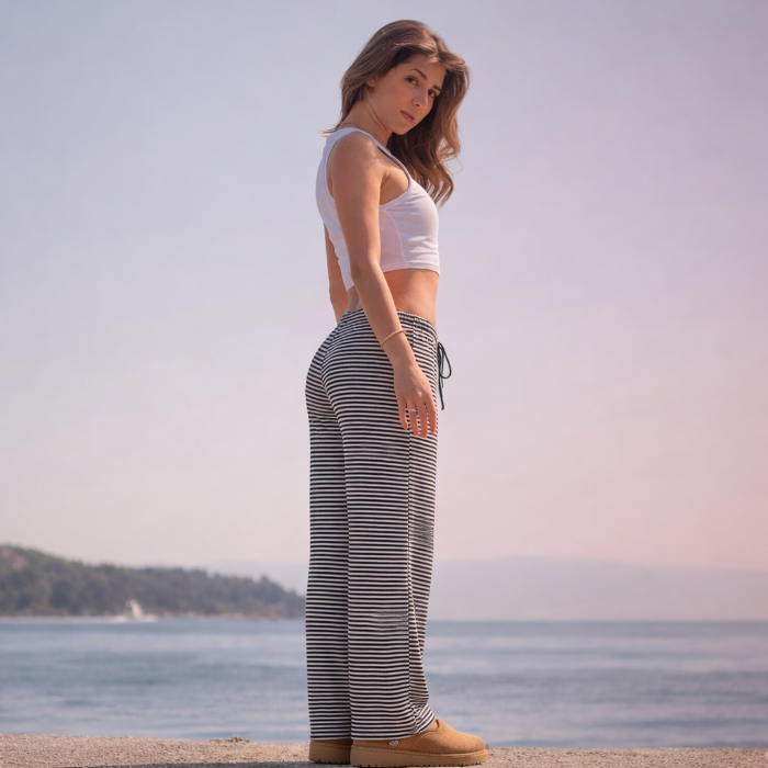 Cozy Striped Leggings