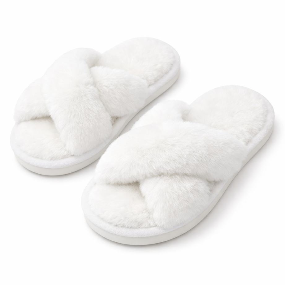 CozyCross™ Fuzzy Slippers